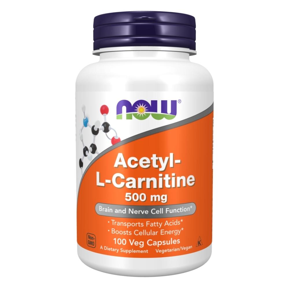 Now Foods Acetyl L-Carn 500 Mg 100 Vegetable Capsules Now Foods 