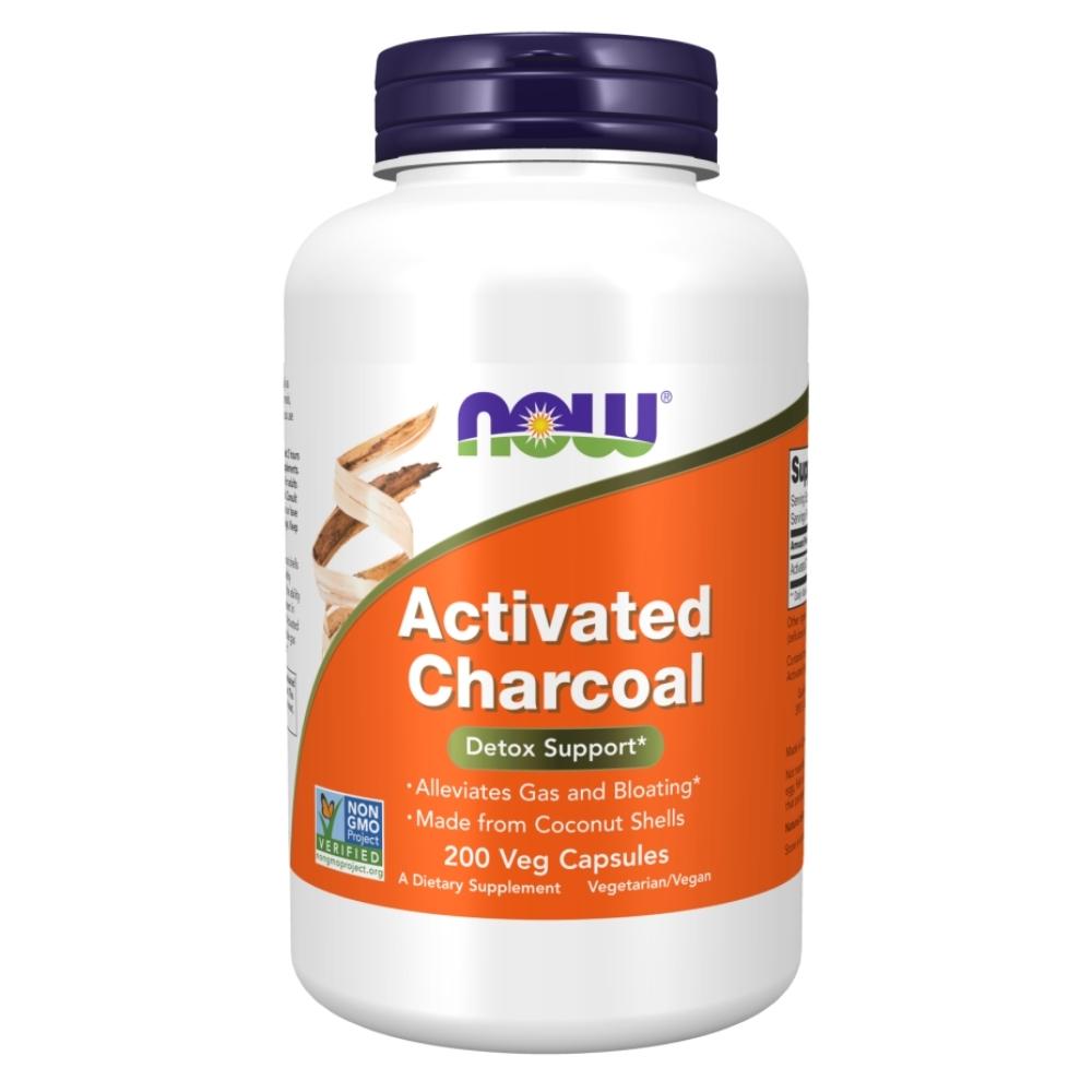 Now Foods Activated Charcoal 200 Vege Capsules Digestive Health Now Foods 