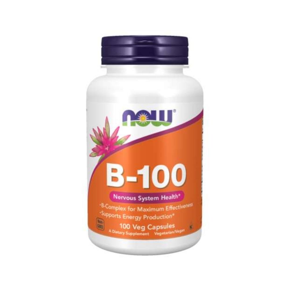 Now Foods B-100 100 Capsules Vitamins Now Foods 
