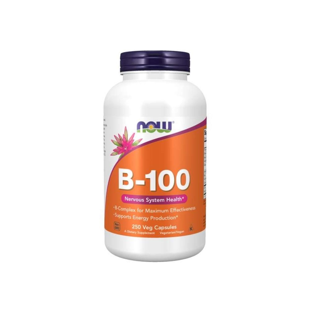 Now Foods B-100 Capsules 250 Capsules Vitamins Now Foods 
