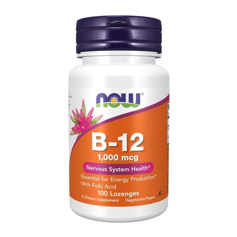 Now Foods B-12 1000 Mcg 100 Lozenges Vitamins Now Foods 