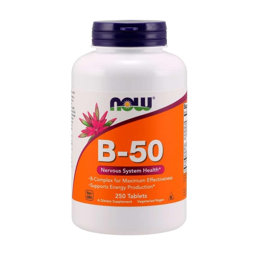 Now Foods B-50 Tablets 250 Tablets Now Foods 