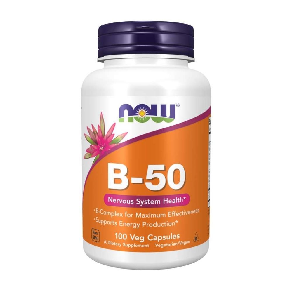 Now Foods B-50 Capsules 100 Capsules Vitamins Now Foods 