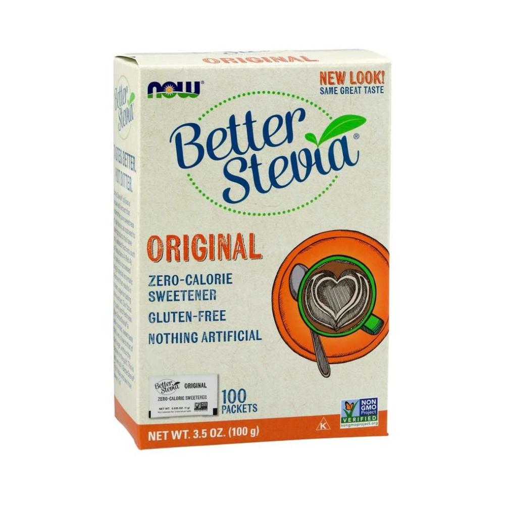 Now Foods Stevia Extract Packets 100/Box Herbs Now Foods 