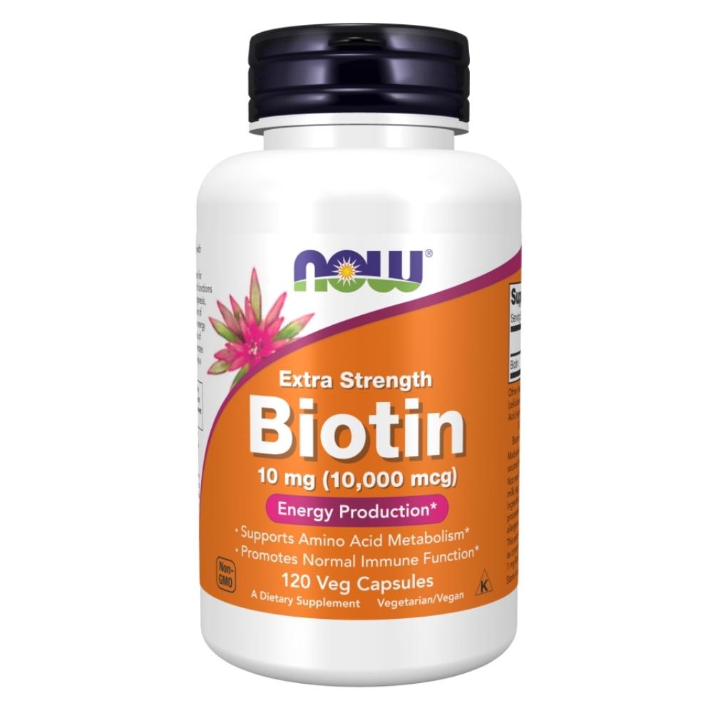 Now Foods Biotin 10 Mg Extra Strength 120 Vegetable Capsules Vitamins Now Foods 