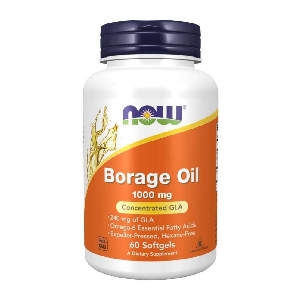 Now Foods Borage Oil 1000 Mg 60 Soft Gels Omega Fatty Acids / EFAs Now Foods 