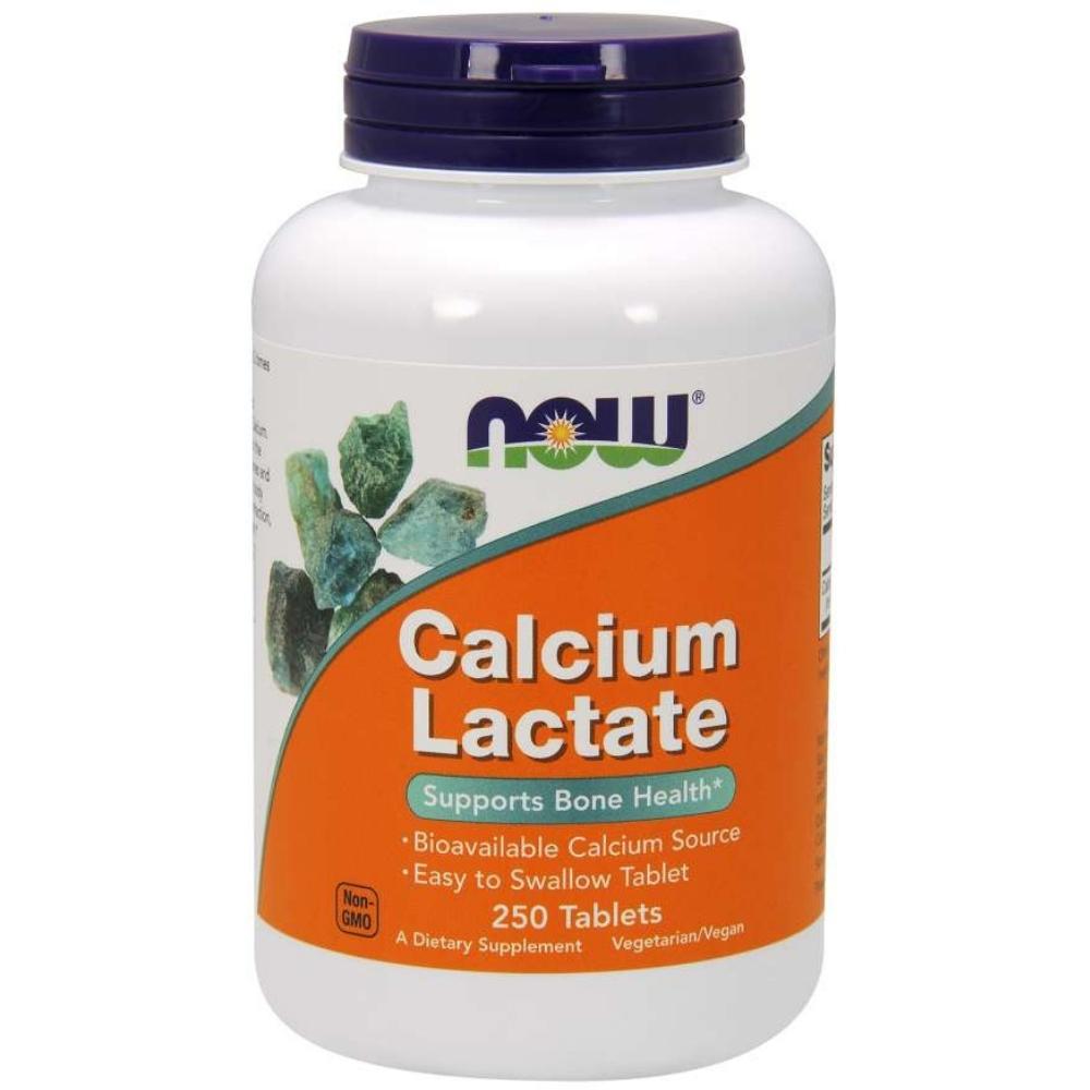 Now Foods CALCIUM LACTATE 650mg 250 Tablets Vitamins & Minerals Now Foods 