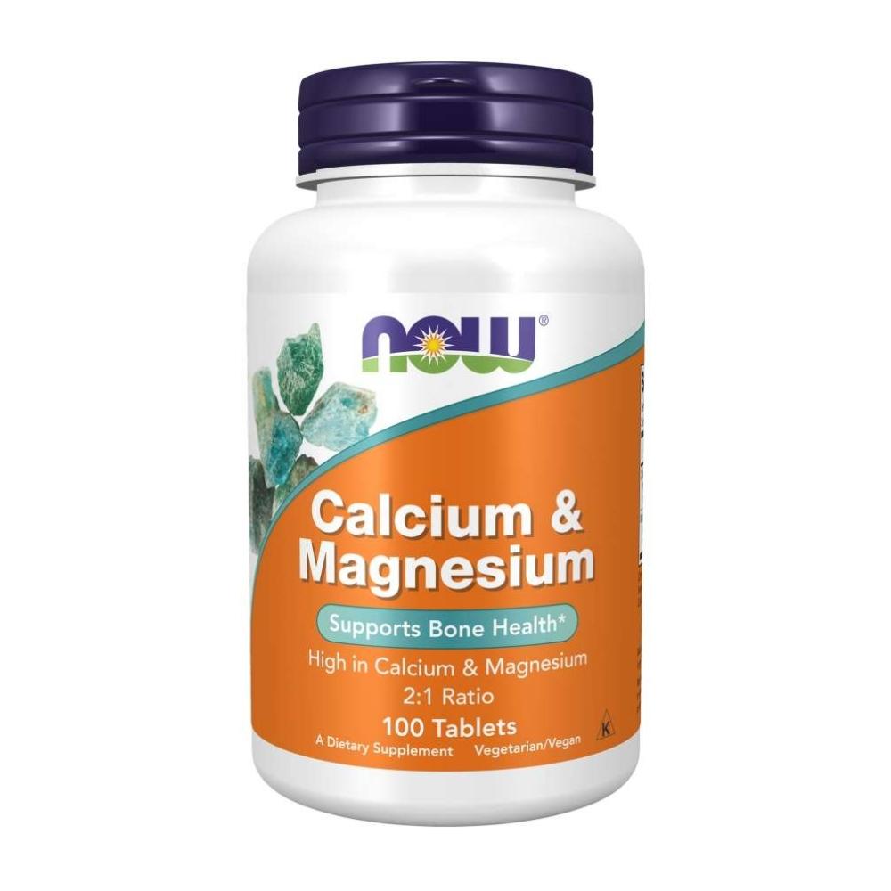 Now Foods Mag & Calcium 2:1 Ratio 100 Tablets Minerals Now Foods 