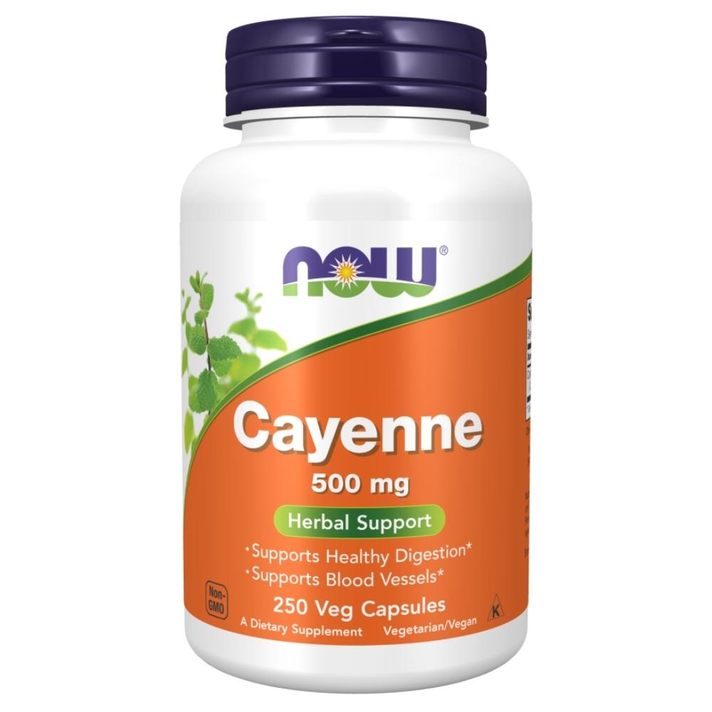 Now Foods Cayenne 500mg 250 Capsules Digestive Health / Probiotics Now Foods 