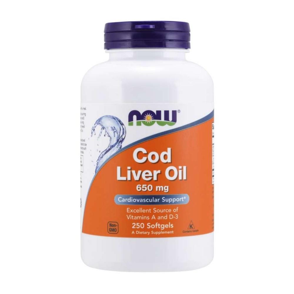 Now Foods Cod Liver Oil 650 Mg 250 Soft Gels Now Foods 