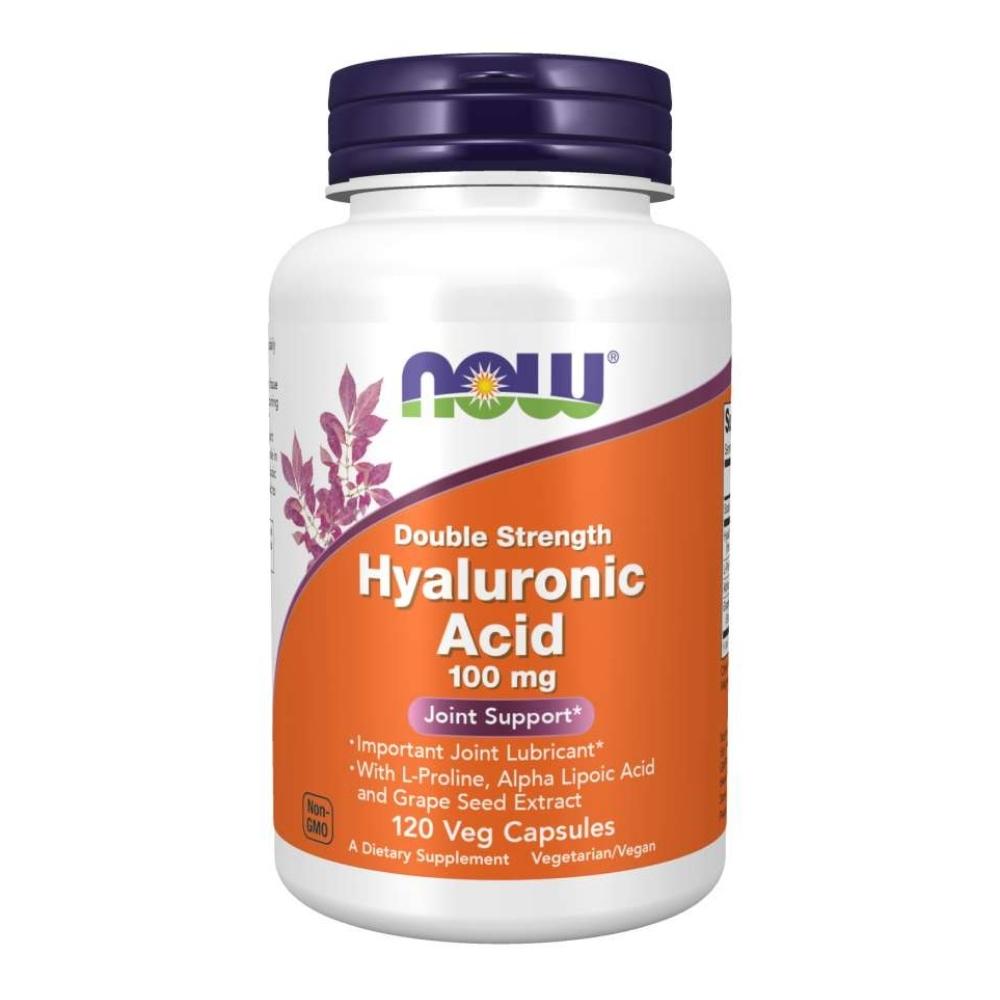 Now Foods Hyaluronic Acid 100 Mg 2X Plus 120 Vegetable Capsules Joint Aids Now Foods 
