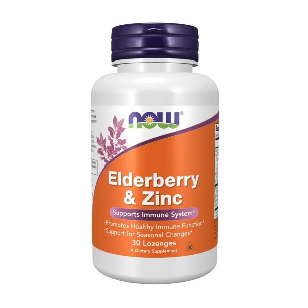 Now Foods Elderberry & Zinc 30 Lozenges Other Supplements Now Foods 