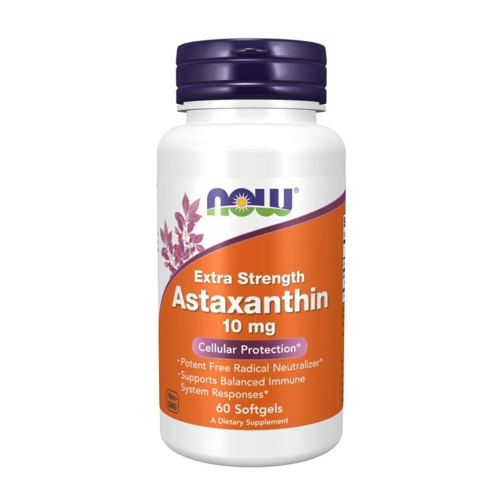 Now Foods Astaxanthin 10mg 60 Gels Antioxidants / CoQ-10 Now Foods 