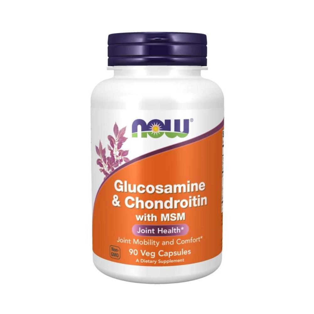 Now Foods Glucosamine and Chondroitin Plus MSM 90 Capsules Joint Aids Now Foods 