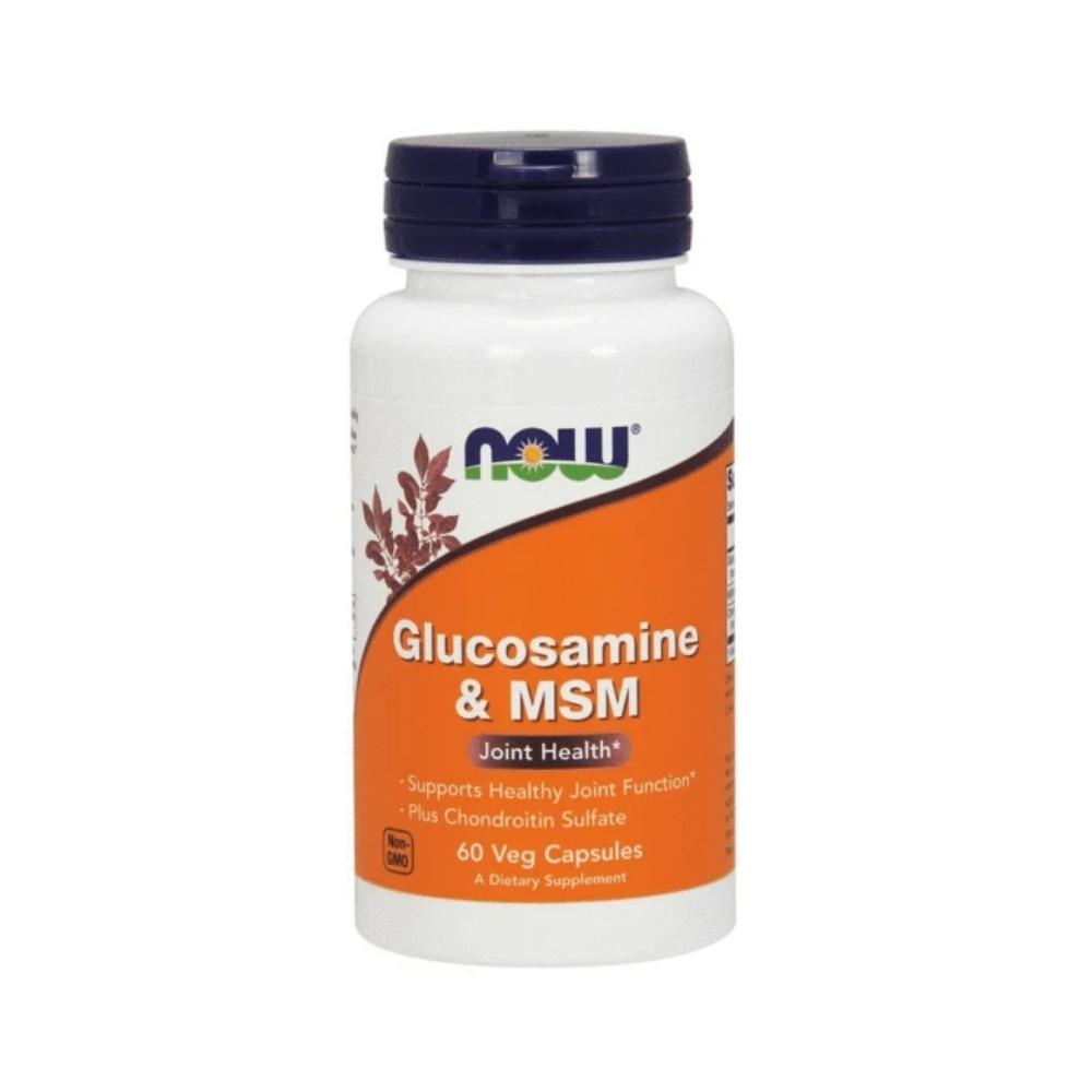 Now Foods Glucosamine & M.S.M 750/250 Mg 60 Capsules Joint Aids Now Foods 