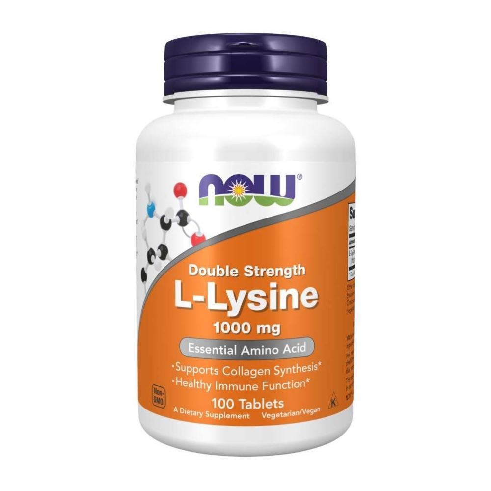 Now Foods L-Lysine 1000 Mg 100 Tablets Amino Acids Now Foods 