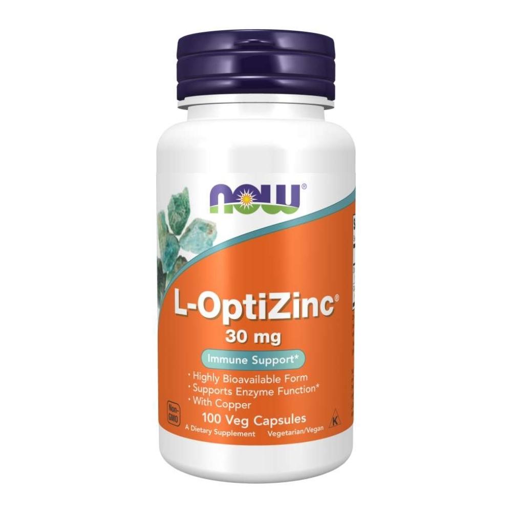 Now Foods L-Optizinc 30 Mg + Copper 100 Capsules Herbs Now Foods 