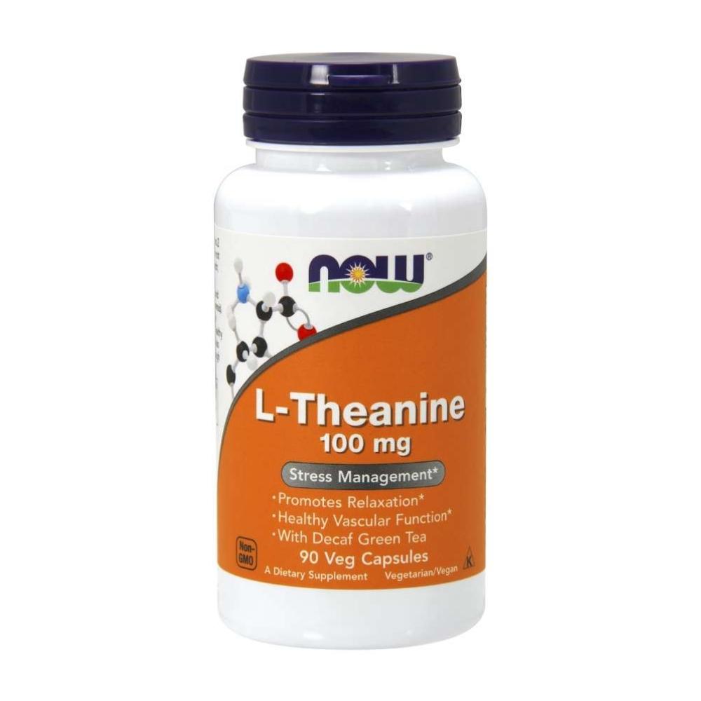 Now Foods L-Theanine 100mg 90 Vege Capsules Specialty Health Products Now Foods 