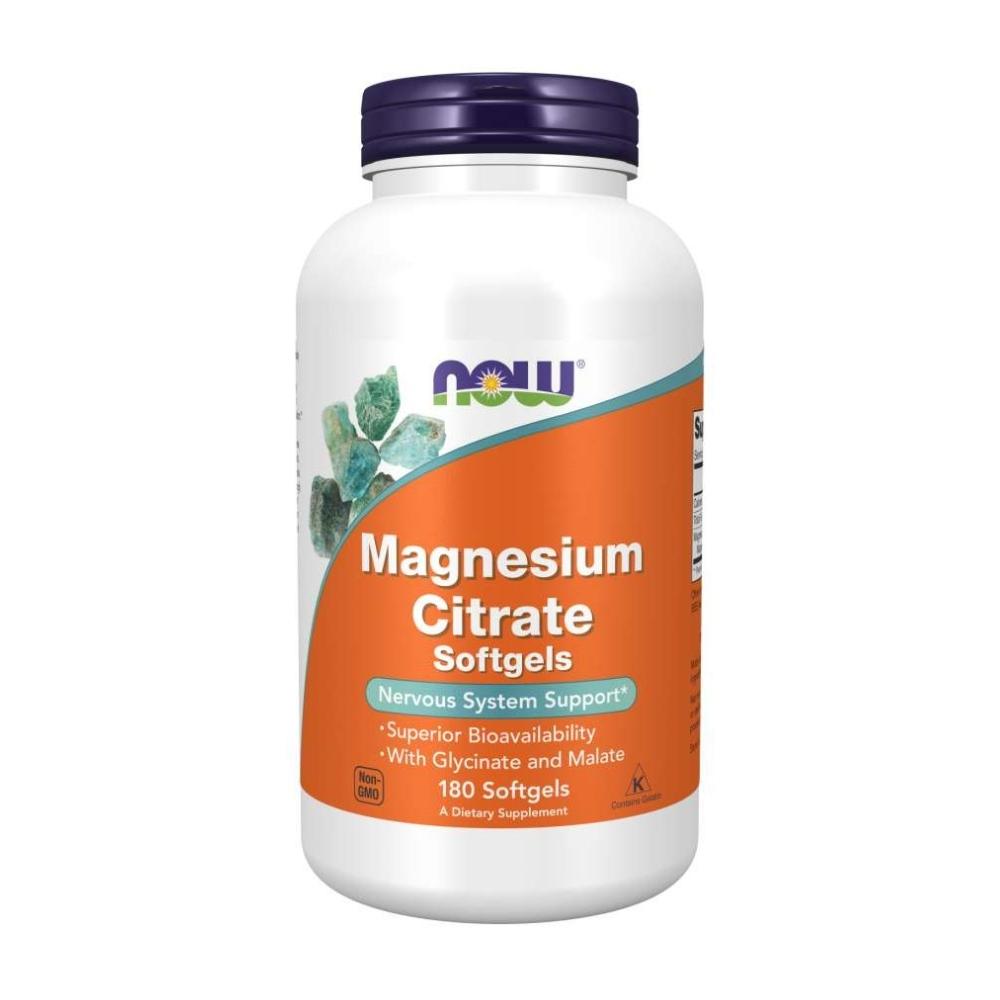 Now Foods Magnesium Citrate 134 Mg 180 Soft Gels Now Foods 