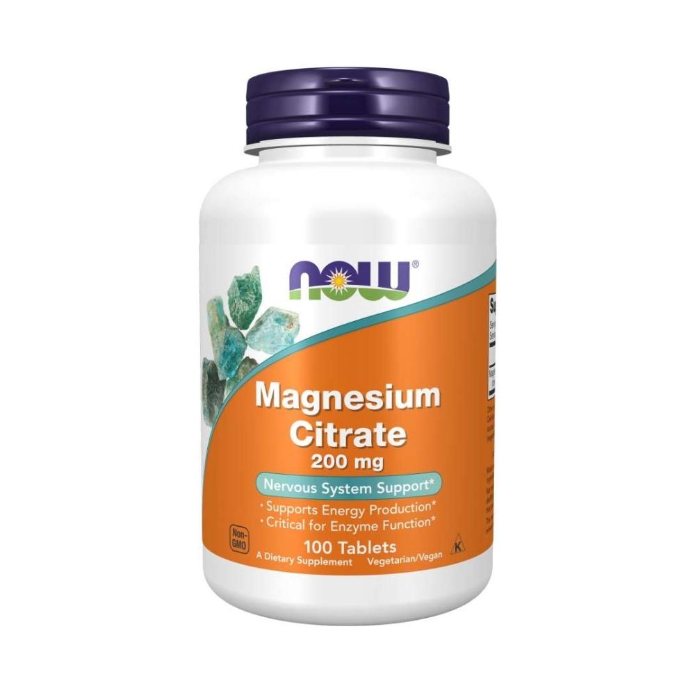Now Foods Magnesium Citrate 200 Mg 100 Tablets Now Foods 