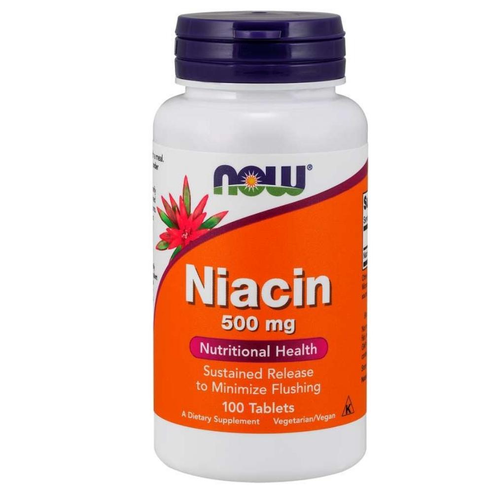 Now Foods NIACIN 500mg 100 Capsules Vitamins & Minerals Now Foods 