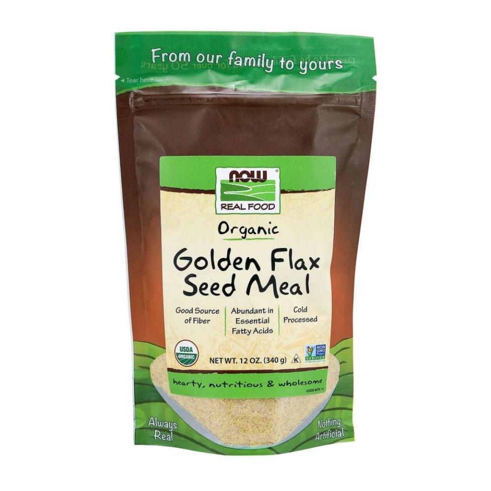 Now Foods Organic Golden Flax Seed Meal 12oz Omega Fatty Acids / EFAs Now Foods 