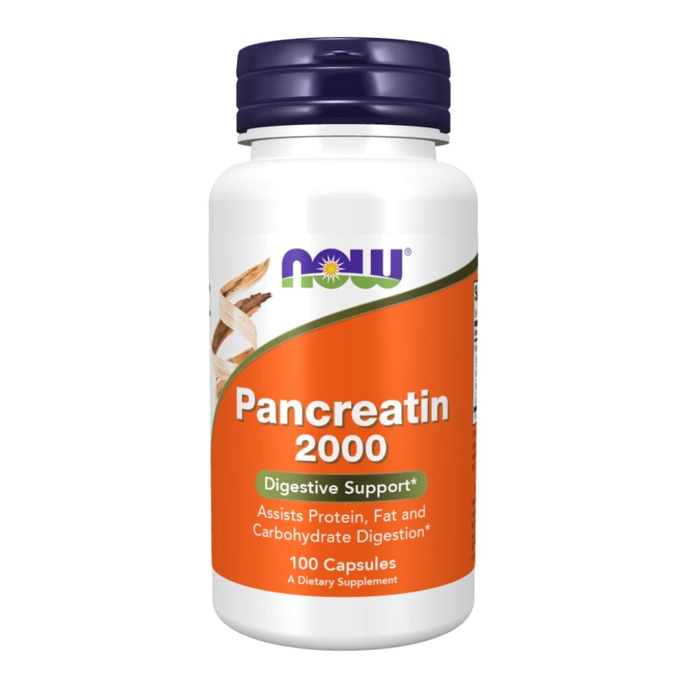 Now Foods Pancreatin 2000 Mg 100 Capsules Now Foods 