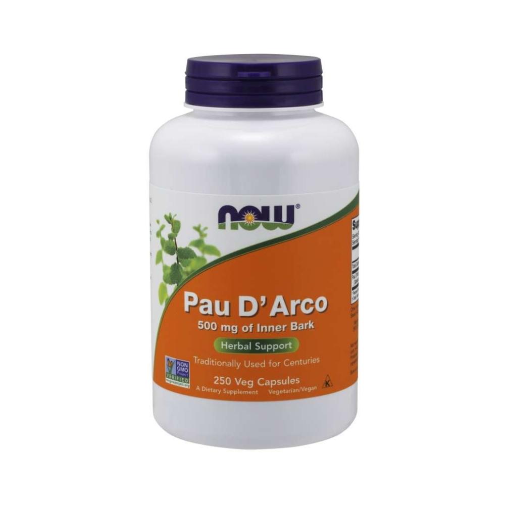 Now Foods Pau D' Arco 500 Mg 250 Capsules Digestive Health / Probiotics Now Foods 