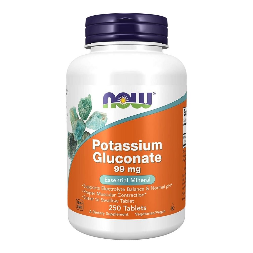 Now Foods Potassium Gluconate 99 Mg 250 Tablets Now Foods 