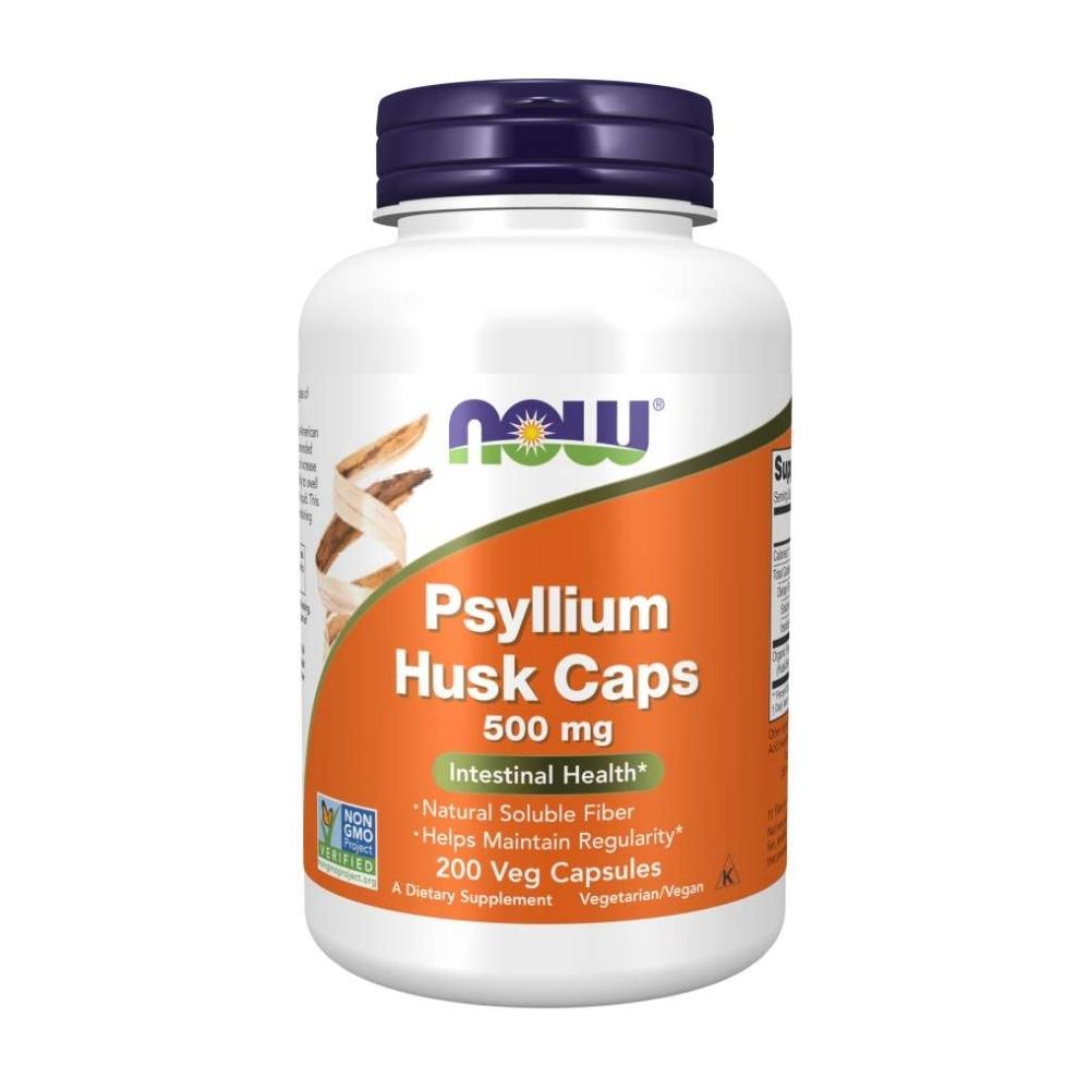 Now Foods Psyllium Husk 500 Mg 200 Capsules Digestive Health / Probiotics Now Foods 