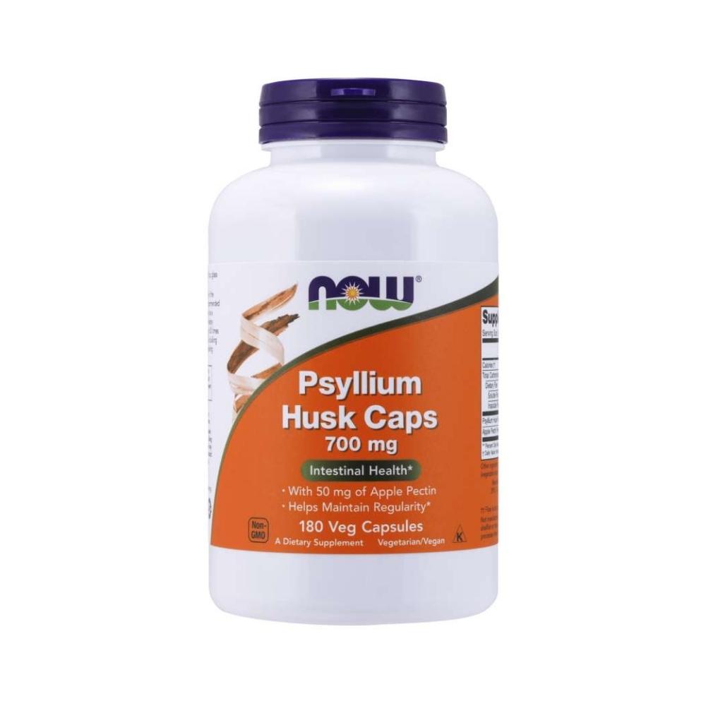 Now Foods Psyllium Husk 700 Mg + Pectin 180 Capsules Digestive Health / Probiotics Now Foods 