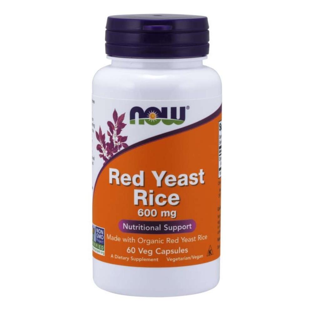 Now Foods Red Yeast Rice 600 Mg Org 60 Vegetable Capsules Other Supplements Now Foods 