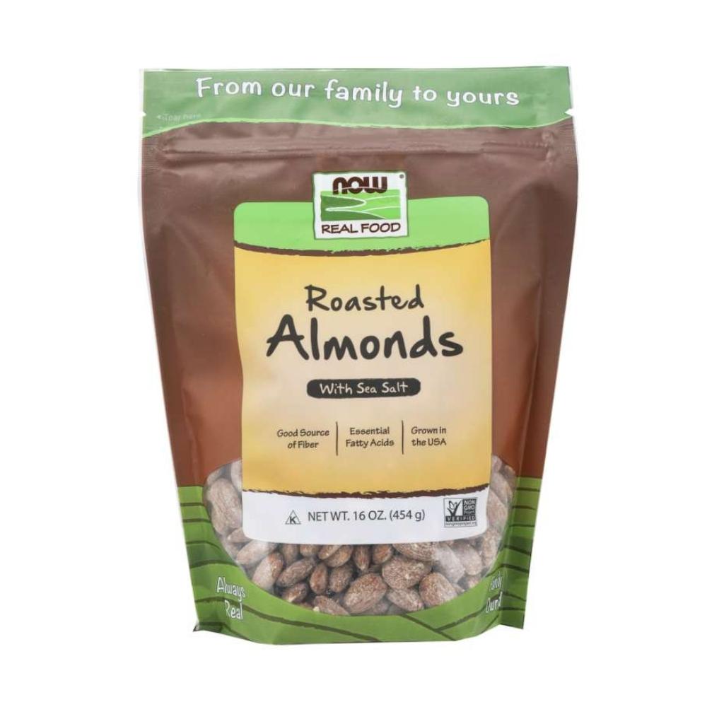 Now Foods Almonds Roasted and Salted 1 lb Foods & Snacks Now Foods 