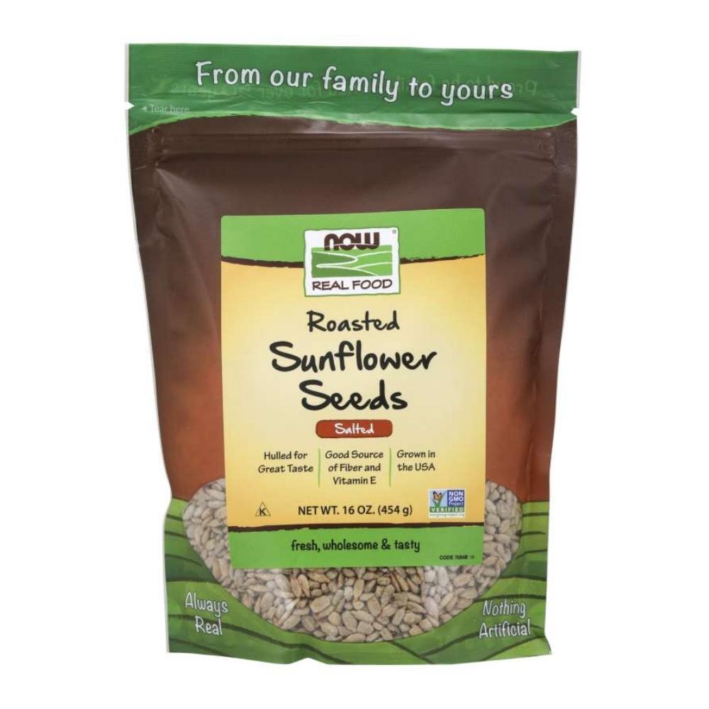 Now Foods Roasted, Salted Sunflower Seeds 16oz Foods & Snacks Now Foods 