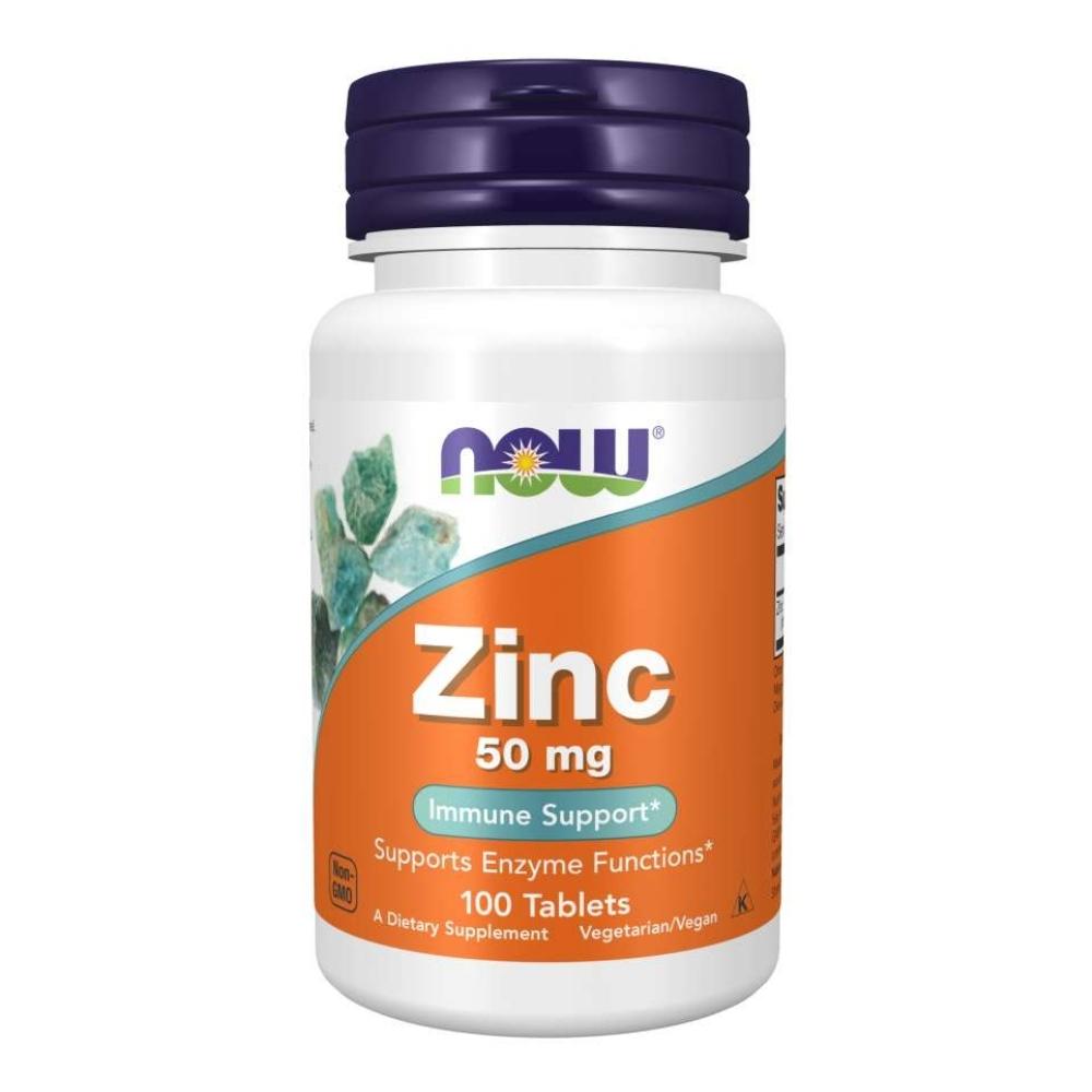 Now Foods Zinc Gluconate 50 Mg 100 Tablets Minerals Now Foods 