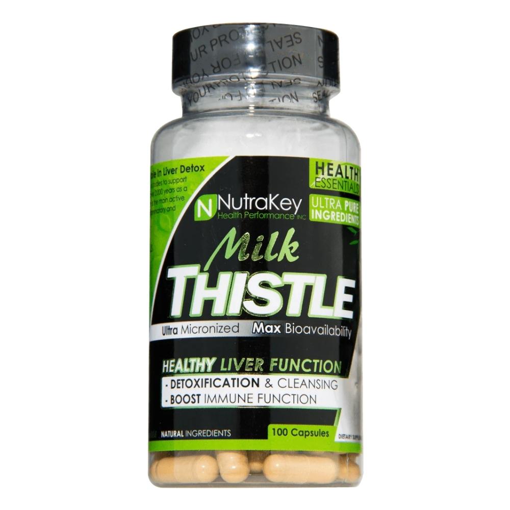 NutraKey Milk Thistle 100 Capsules Herbs Nutrakey 