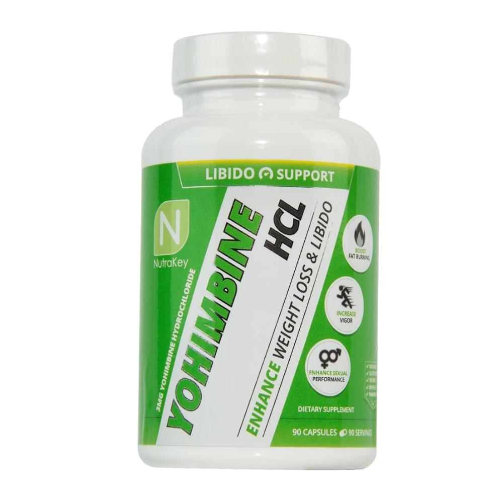 NutraKey Yohimbine HCl 90 Capsules Fat Burner Nutrakey 