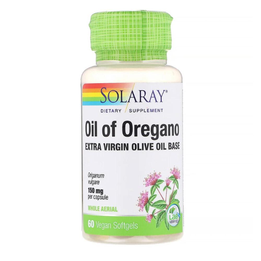 Solaray Oil of Oregano 150mg 60 Softgels Herbs Solaray  (1057902788651)