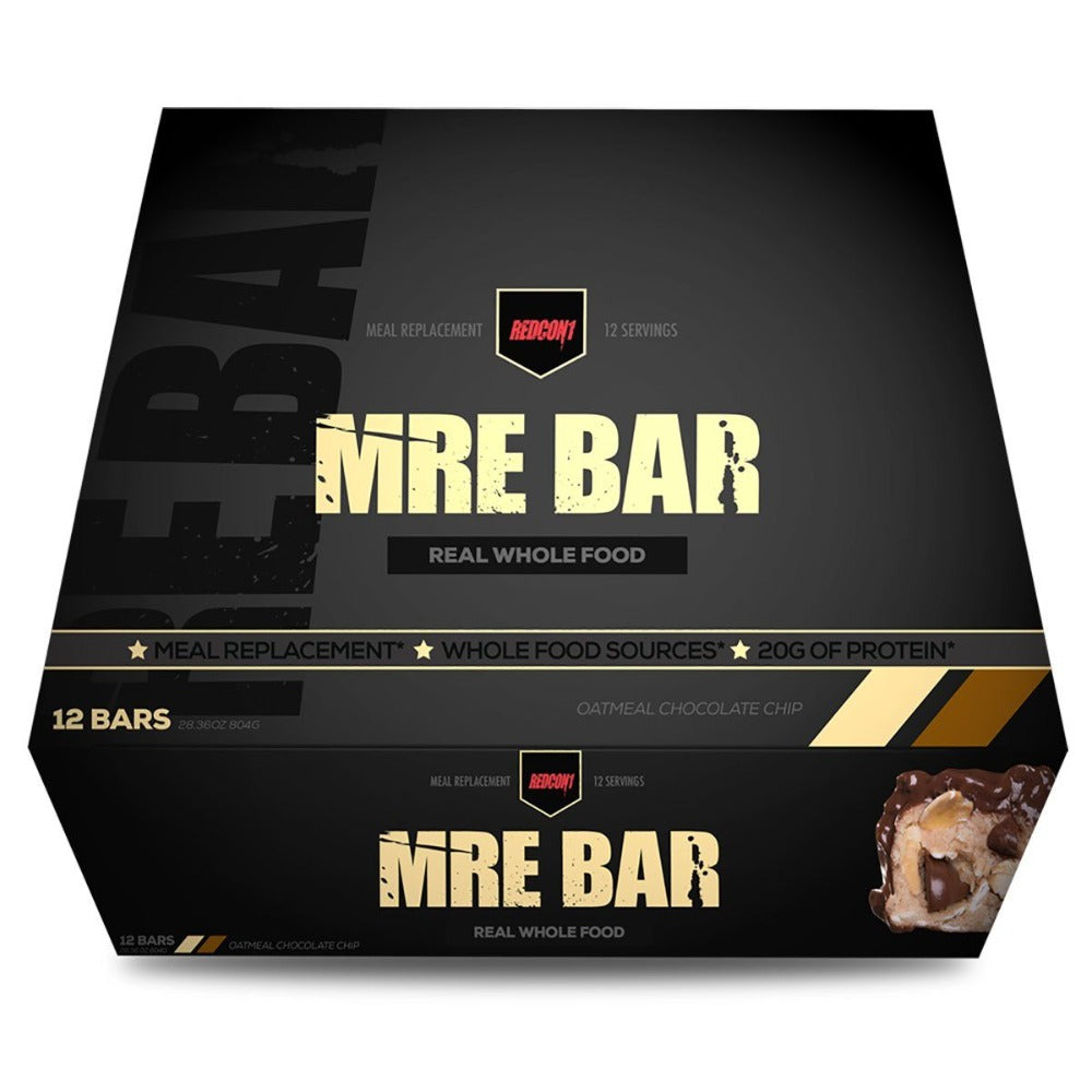 Redcon1 MRE Bars 12/Box Bars Redcon 1 Oatmeal Chocolate Chip  (1516971819051)
