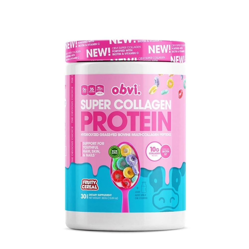 Obvi Super Collagen Protein 30 Servings Protein Powders Obvi Fruity Cereal 