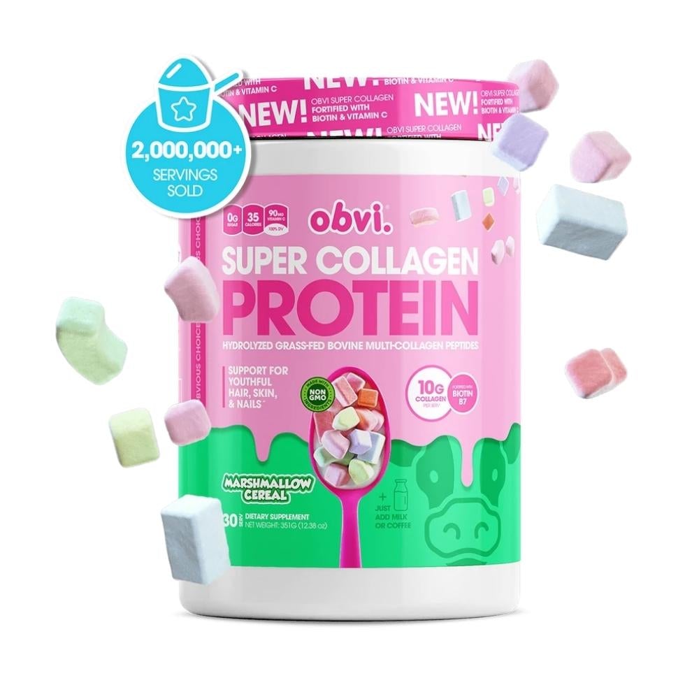 Obvi Super Collagen Protein 30 Servings Protein Powders Obvi Marshmallow Cereal 