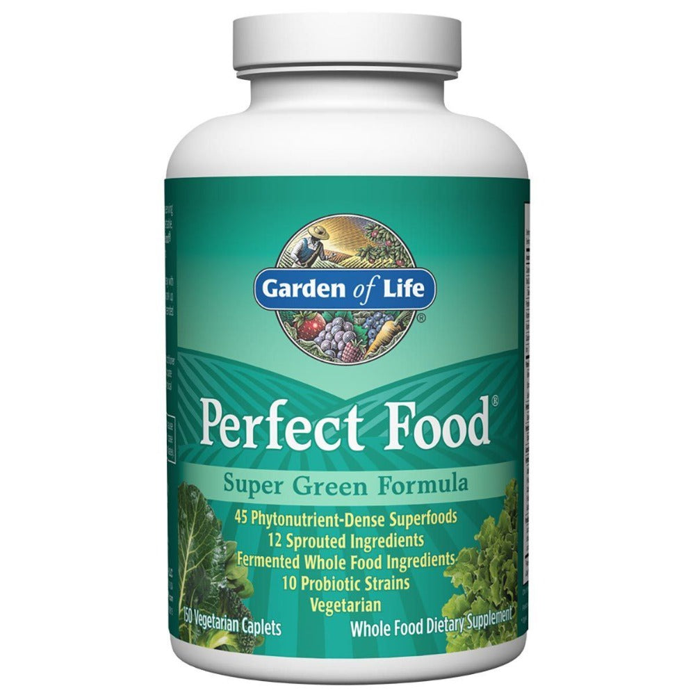 Garden of Life Perfect Food Super Green Formula 150 Caplets Greens / Super Foods Garden of Life  (1057983725611)