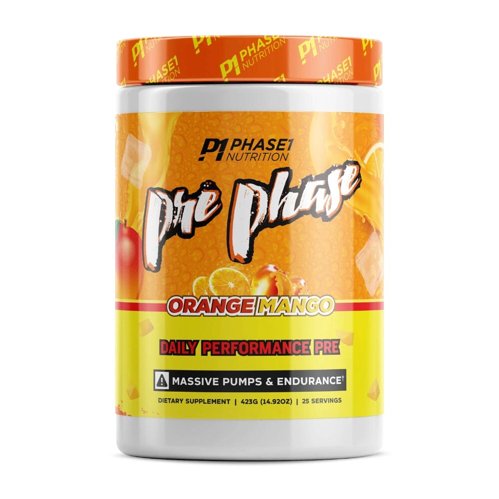 Phase One Nutrition PrePhase 30 Servings Pre-Workouts Phase One Nutrition Orange Mango 