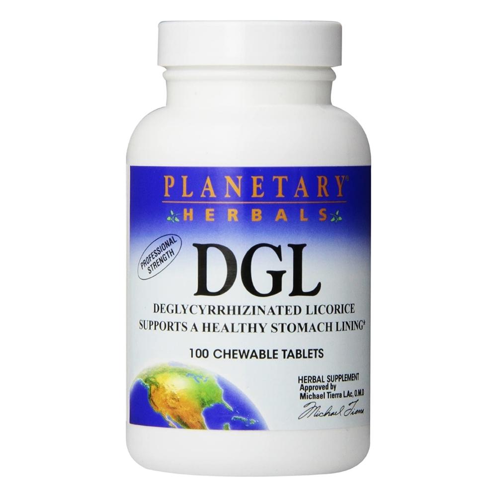 Planetary Herbals DGL Licorice 100 Tablets Digestive Health Planetary Herbals 