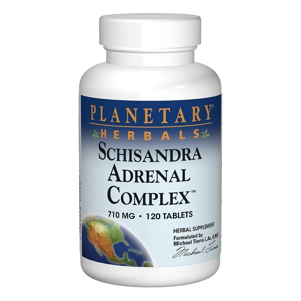 Planetary Herbals Schisandra Adrenal Complex 120 Tablets Herbs Planetary Herbals 