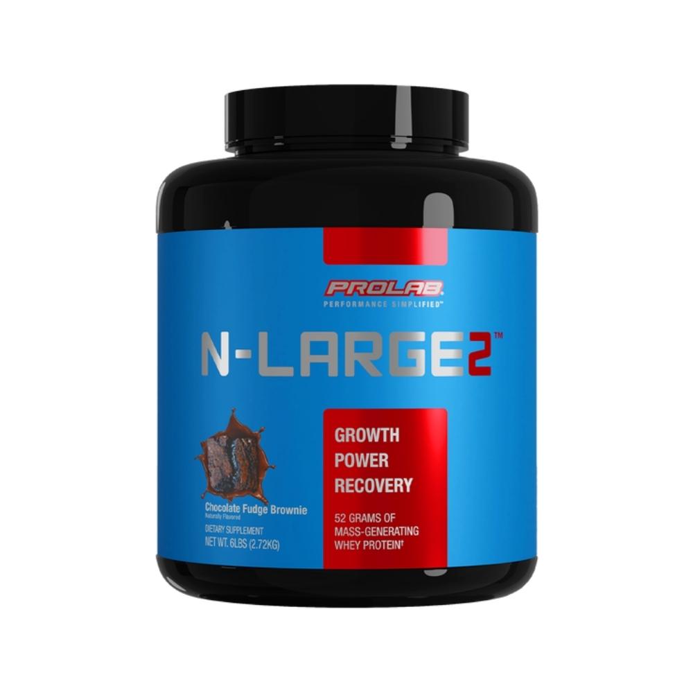 ProLab N-Large 2 6lb Meal Replacement Powders Prolab Chocolate Fudge Brownie 