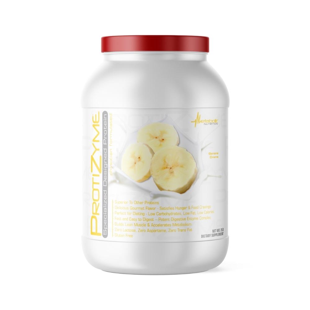 Metabolic Nutrition Protizyme 2 Lbs Protein Metabolic Nutrition Banana Creme 