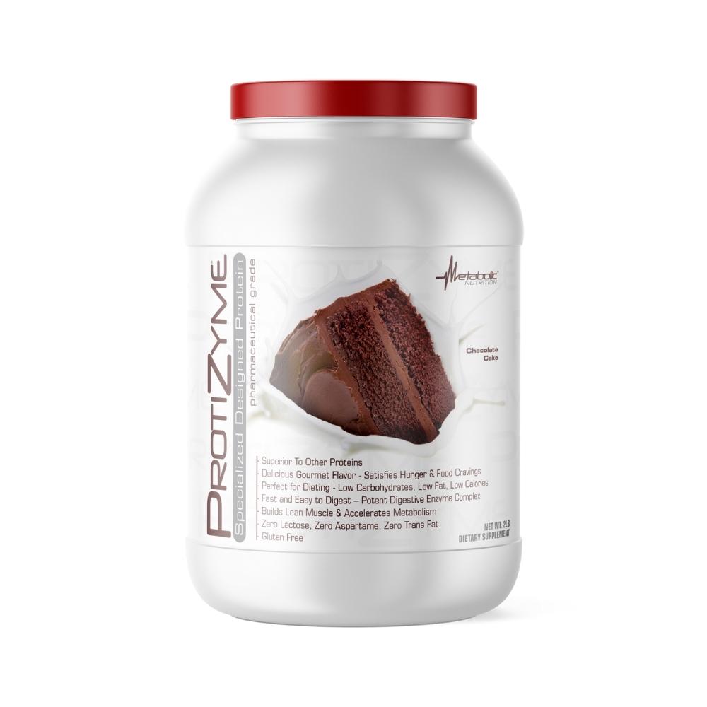 Metabolic Nutrition Protizyme 2 Lbs Protein Metabolic Nutrition Chocolate Cake 