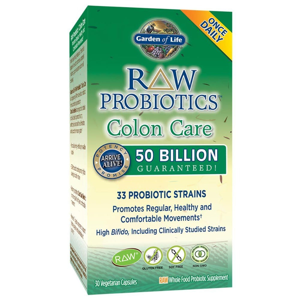 Garden of Life Raw Probiotics Colon Care 30 Vege Caps Digestive Health / Probiotics Garden of Life  (1058807152683)