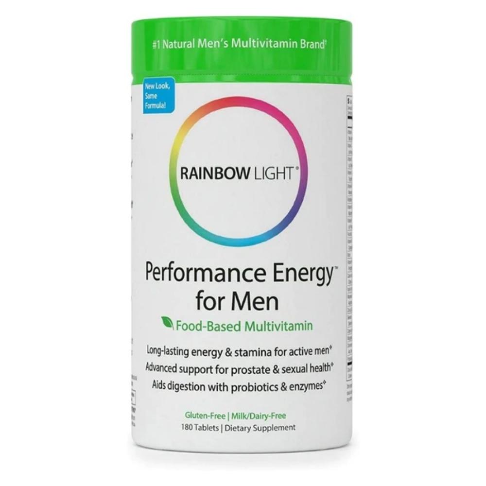 Rainbow Perfect Energy for Men 180 Count Multi Vitamins Rainbow Light 
